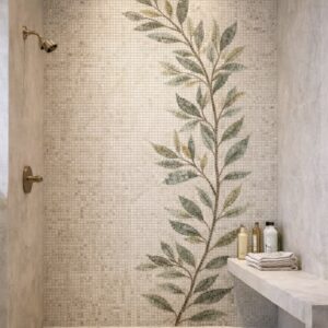 Mediterranean Olive Wall Mosaic