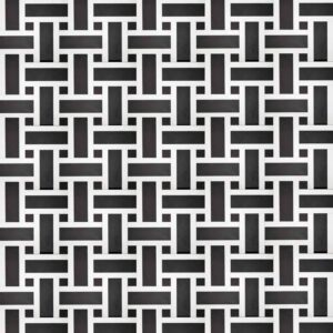 Basket Weave Marble Mosaic Tile