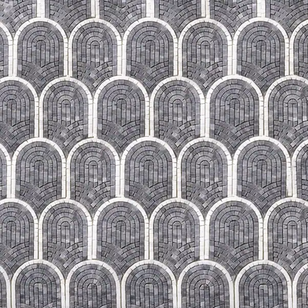 charcoal-arch-marble-mosaic