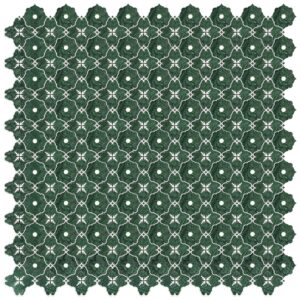 Emerald Bloom Marble Mosaic