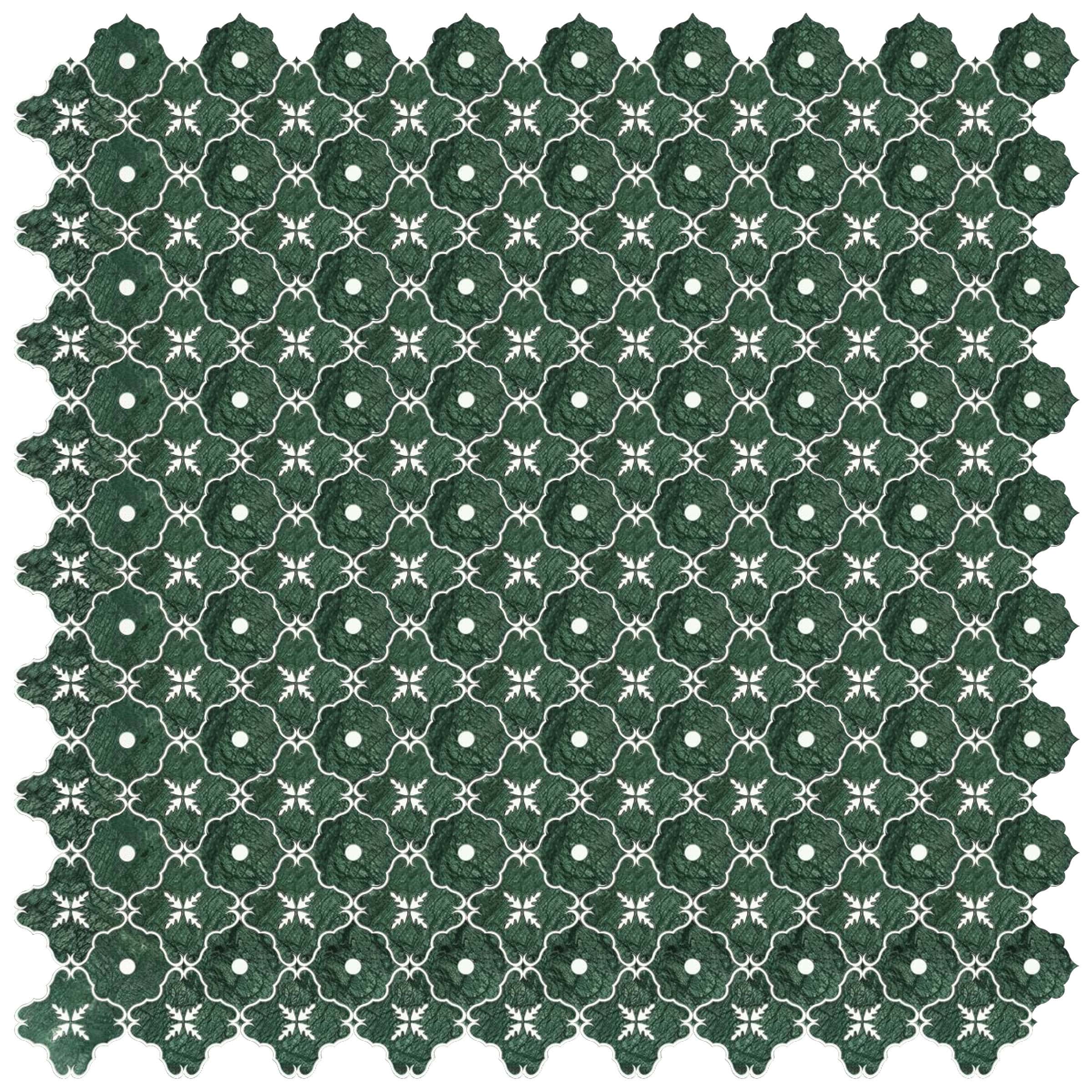 emerald-bloom-marble-mosaic