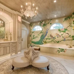 Exquisite Splendor Bird Mosaic Tile Wall