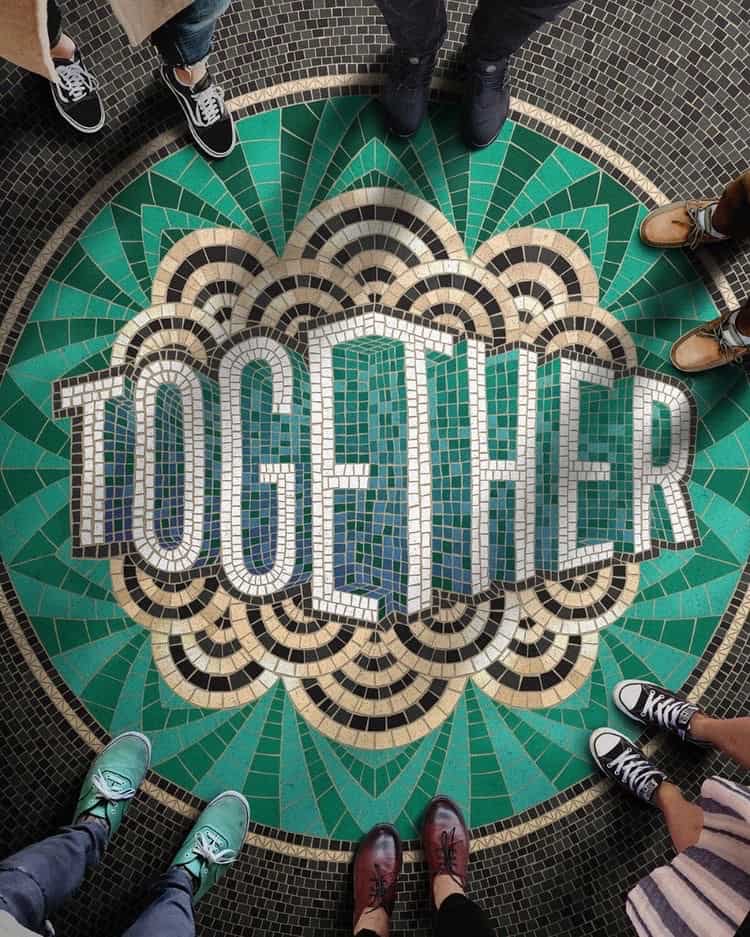 typography-mosaic-floor-medallion