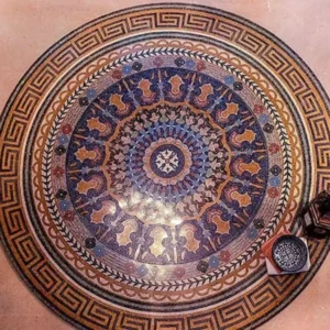 Kashan Marble Tile Floor Medallions