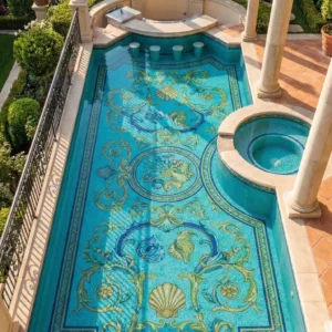 Luxury Ocean Pool Medallion