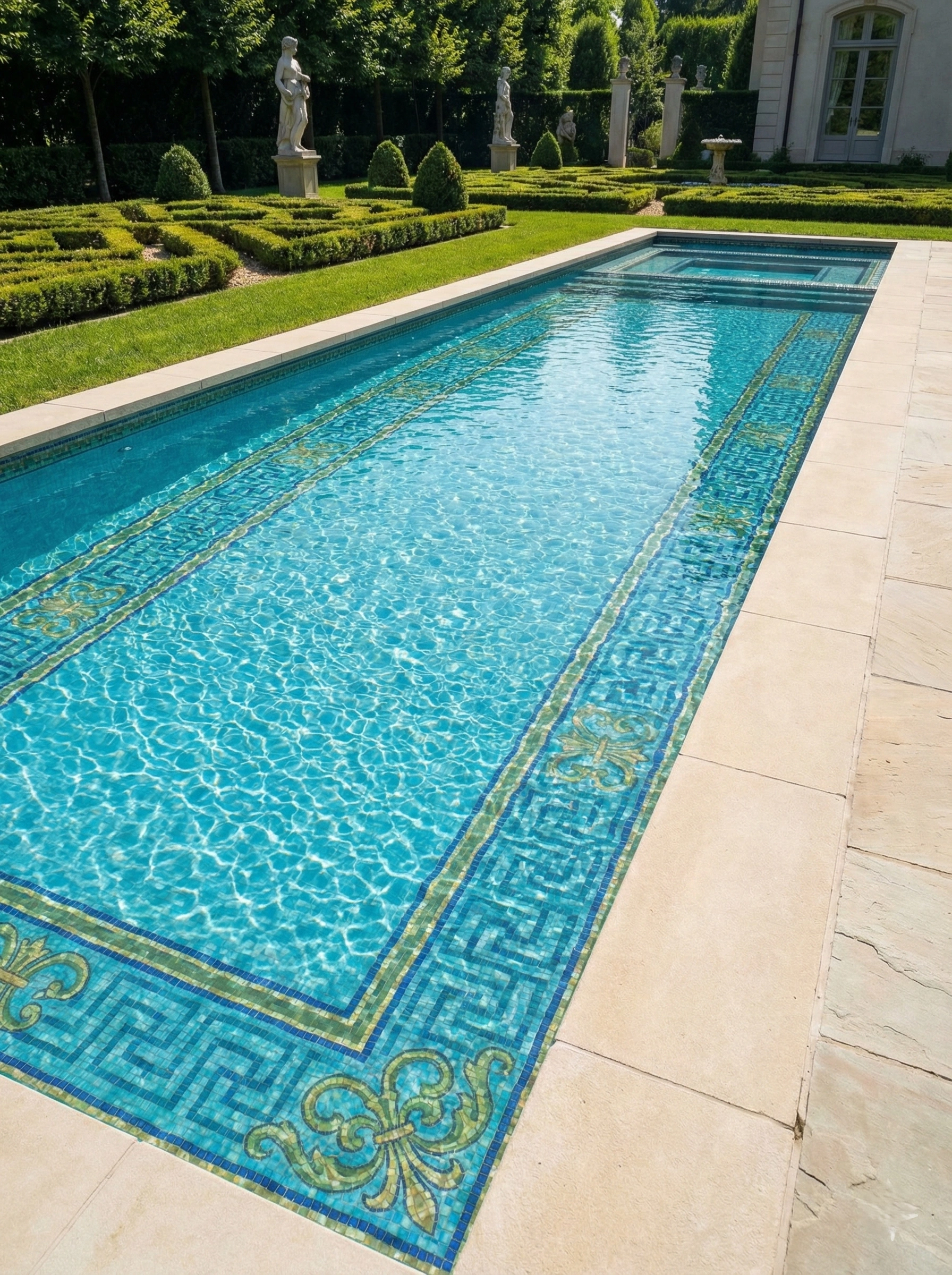 mediterranean-greek-key-pool-mosaic