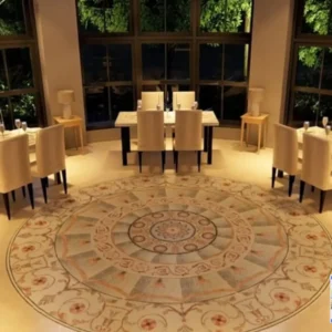 Nojus Marble Mosaic Floor Medallion
