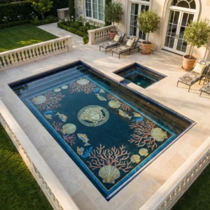 Sea Coral Pool Mosaics