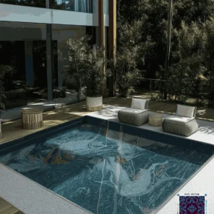 Shattered Ice Mosaic Pool