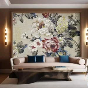 Timeless Elegance Floral Mural