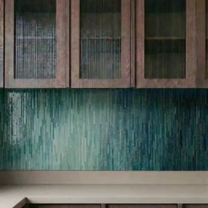 Verdant Depth Ombre Linear Mosaic