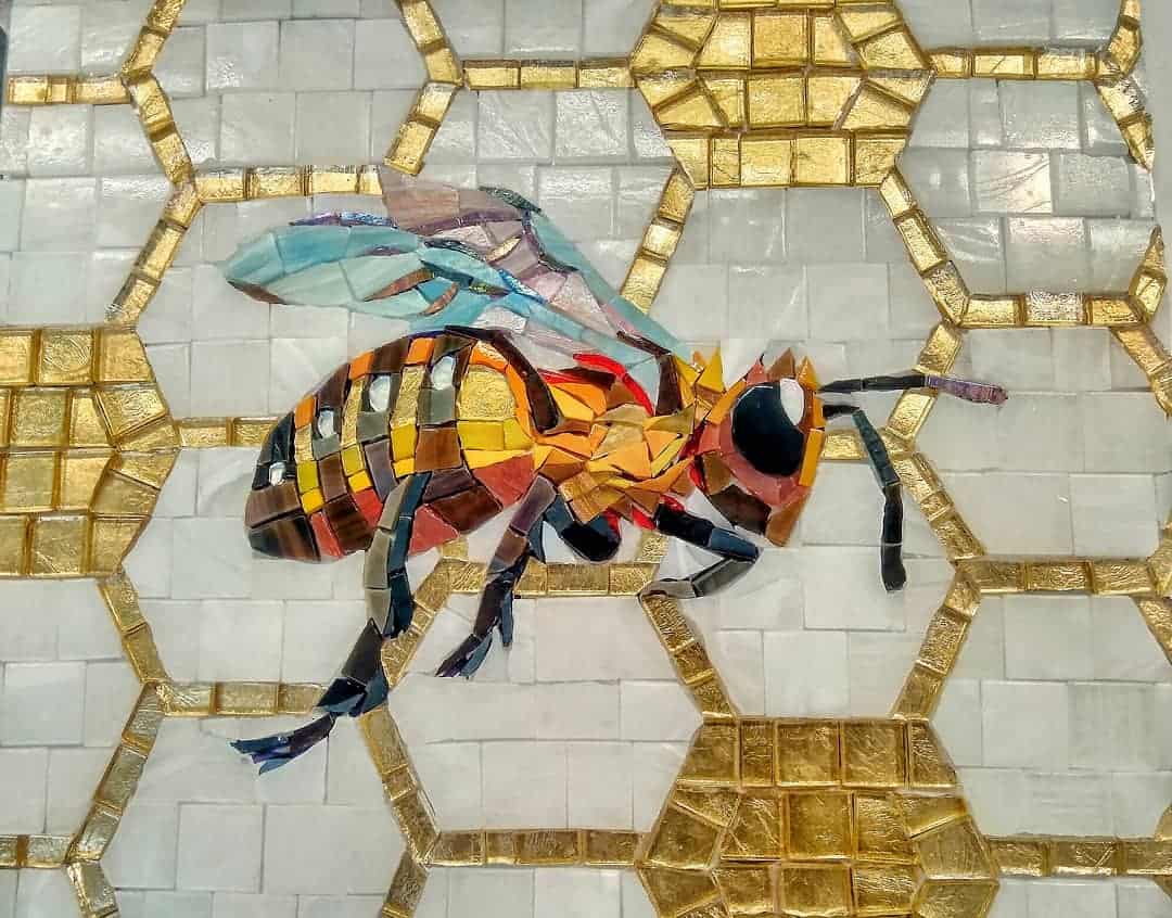 honey-bee-hive-mosaic