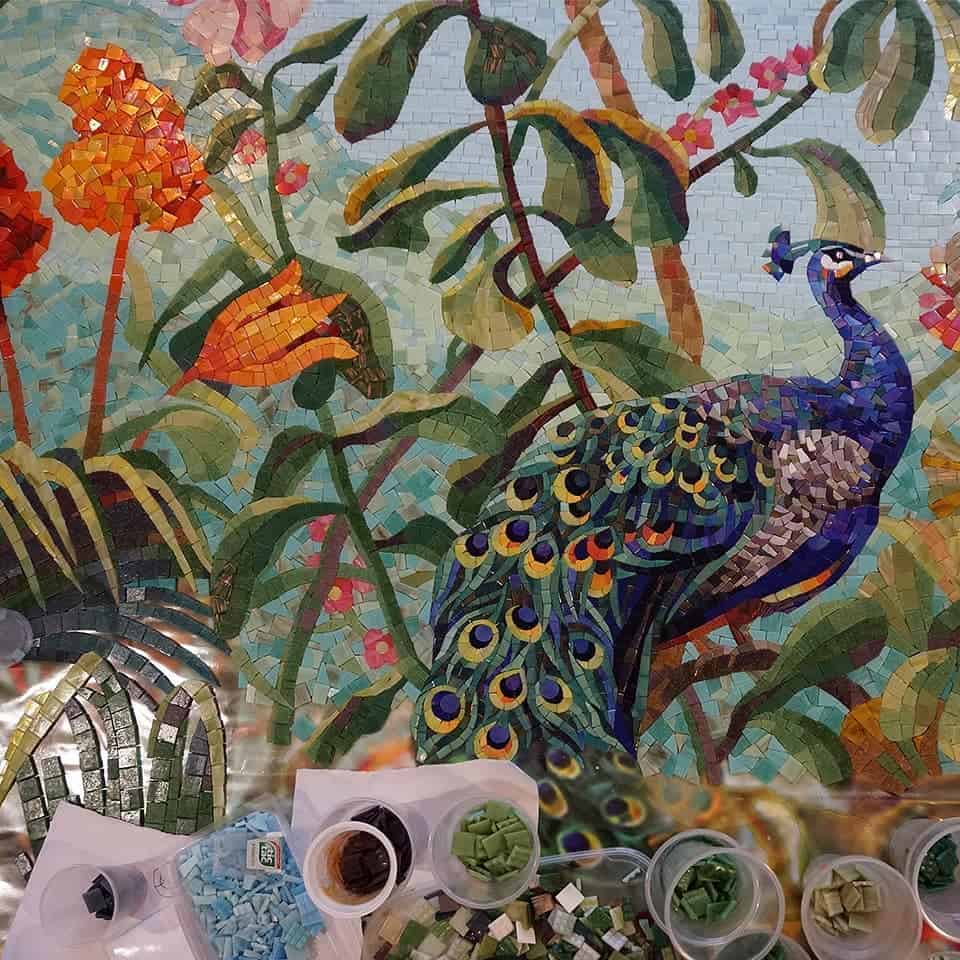 artistic-peacock-mosaic-pattern