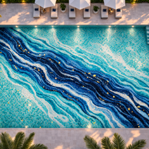 Abstract River Flow Mosaic