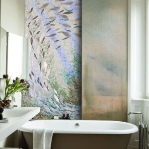 Marine Ballet Glass Wall Mosaic
