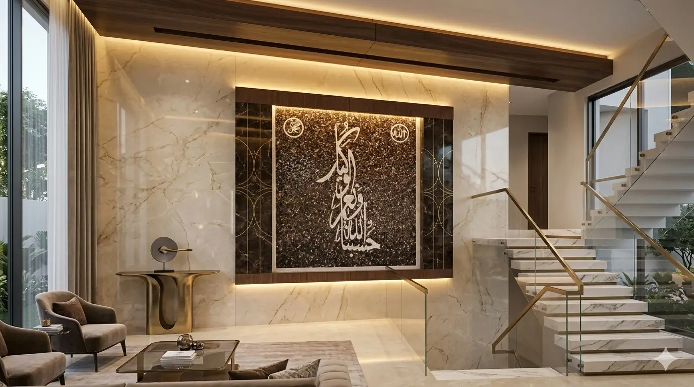 Islamic Mosaic Marble Tiles Designs Stair Front